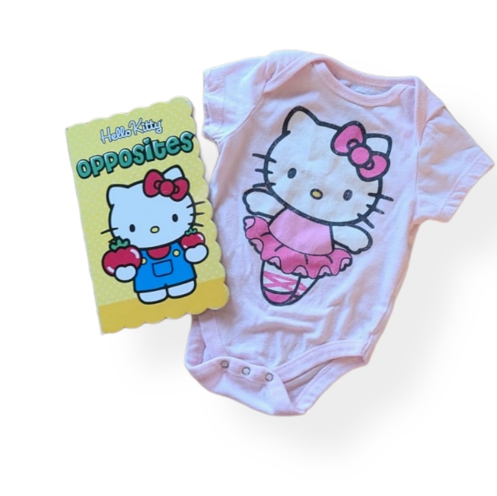 Sanrio Hello Kitty onesie/bodysuit & board book